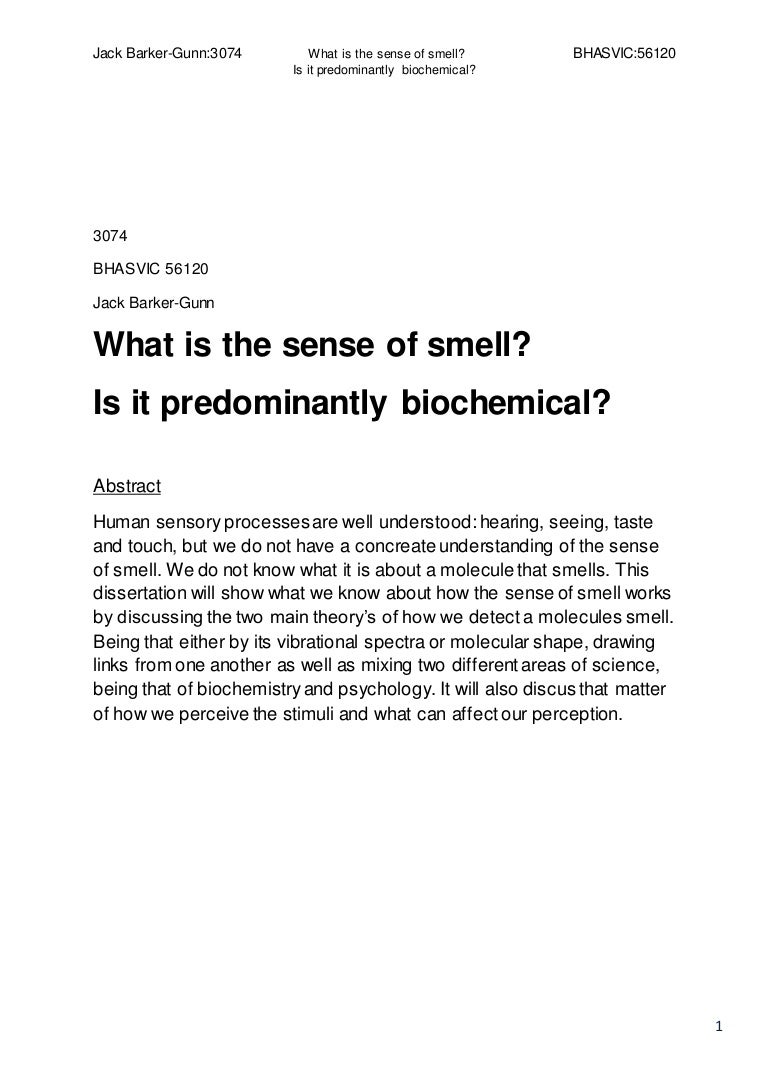 What is smell What is smell